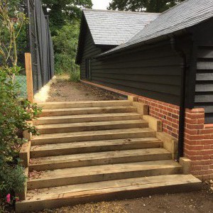 Hardwood External Stairs    